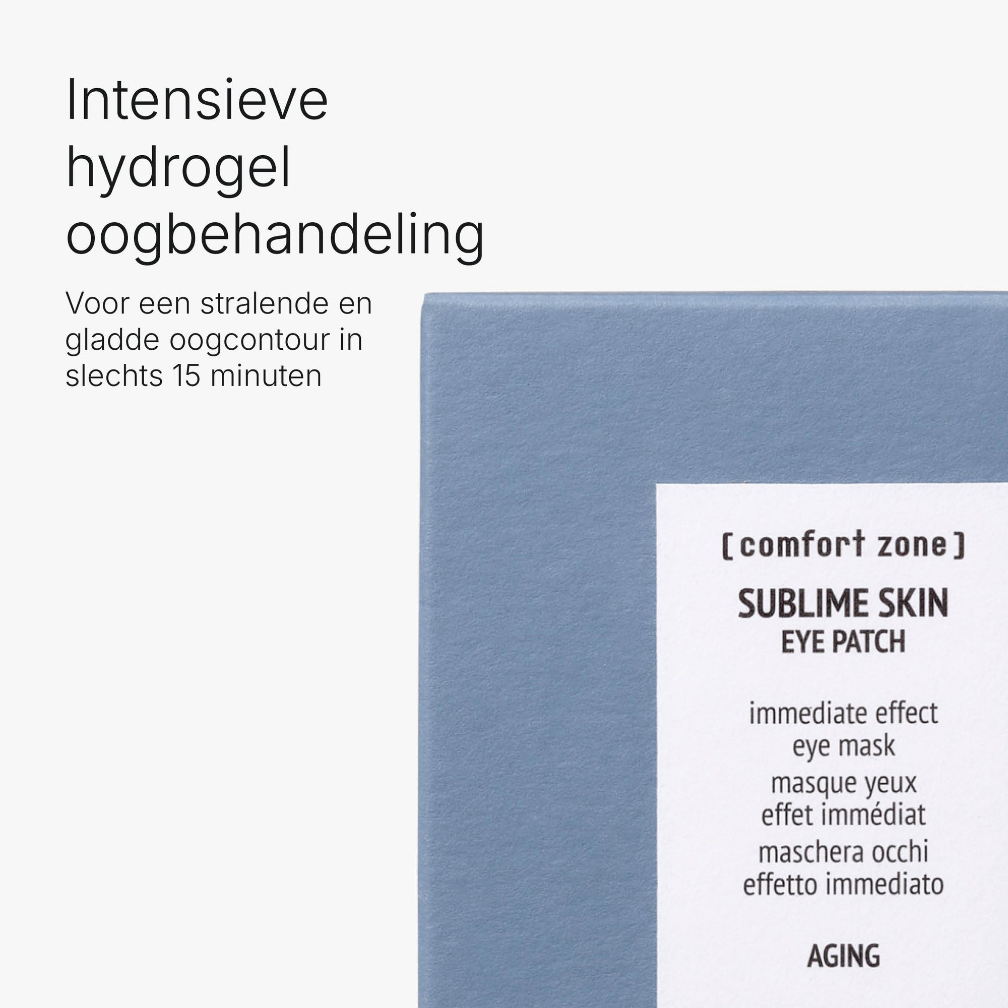 Comfort Zone: Sublime Skin Eye Patches Direct effectief oogmasker Verpakking-4
