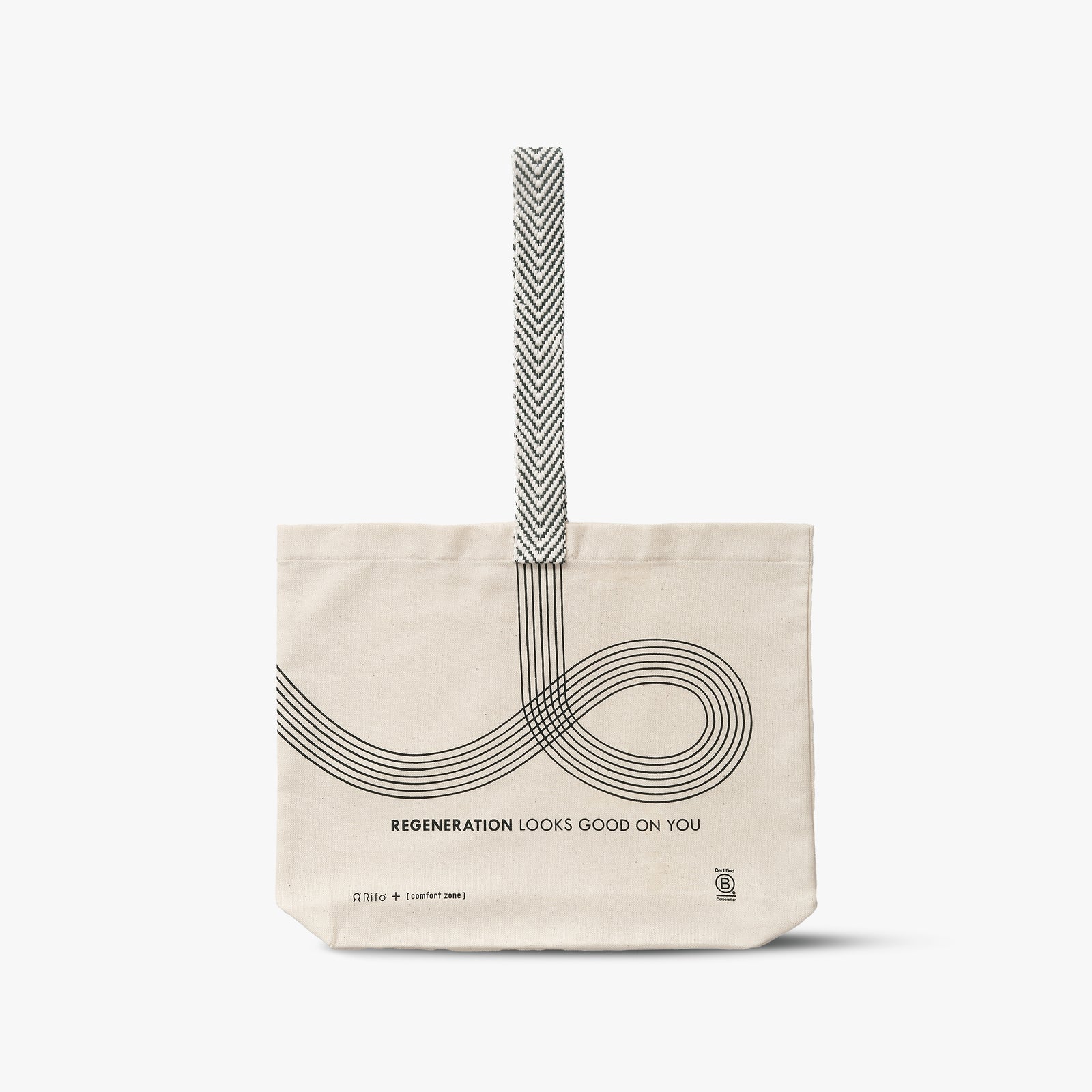 Comfort Zone: Merchandising The New Regenerative Movement Bag  Tote bag van geregenereerd katoen -
